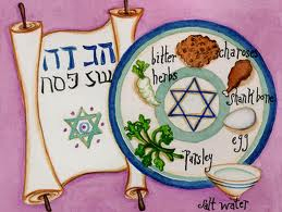 A passover plate made by a child